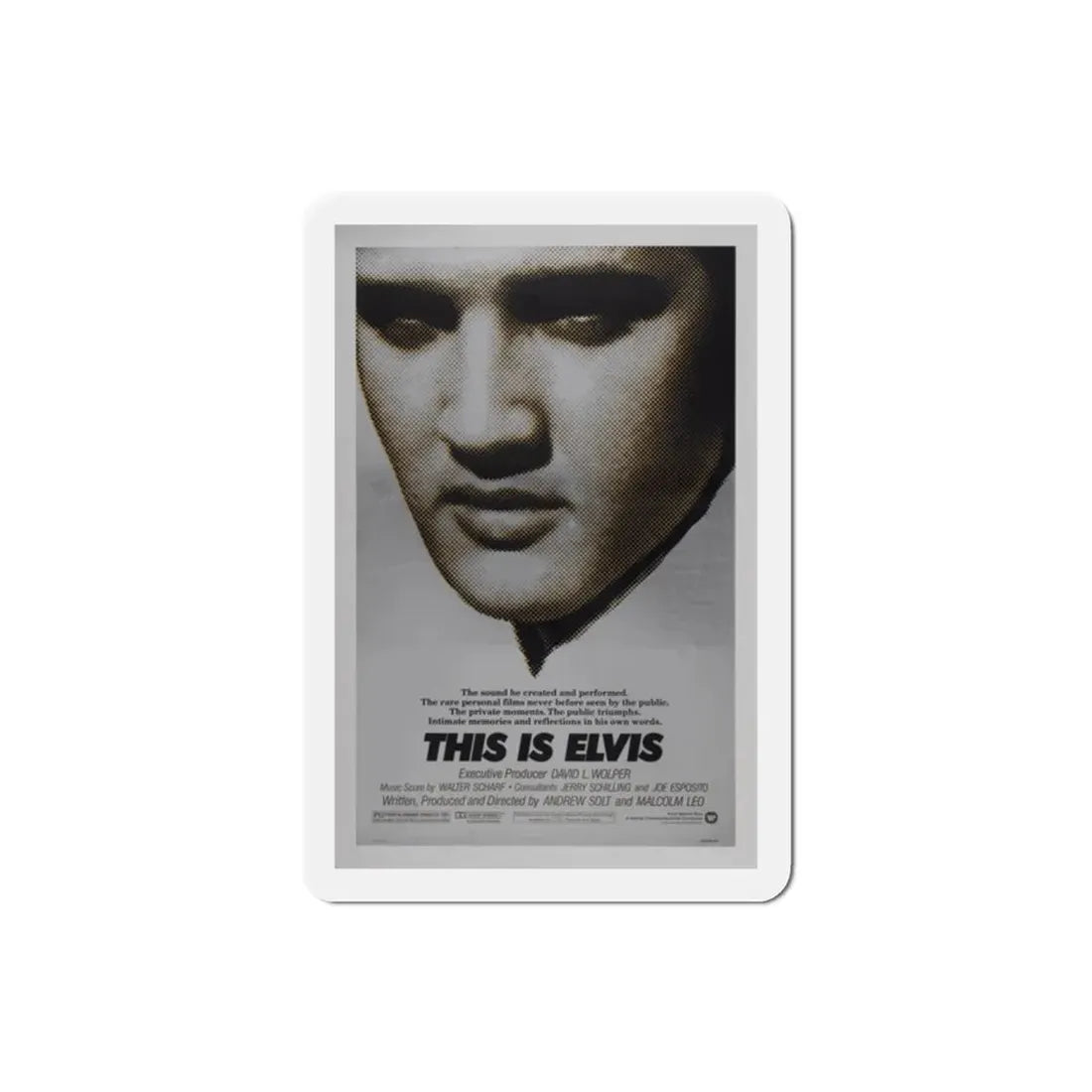 This is Elvis 1981 Movie Poster Refrigerator Magnet 2 Inch - The Sticker Space