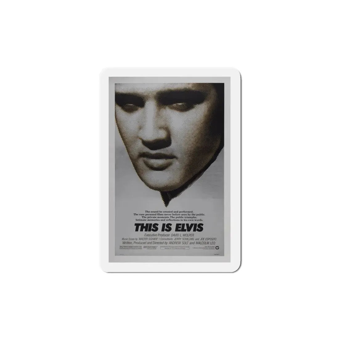 This is Elvis 1981 Movie Poster Refrigerator Magnet 4 Inch - The Sticker Space