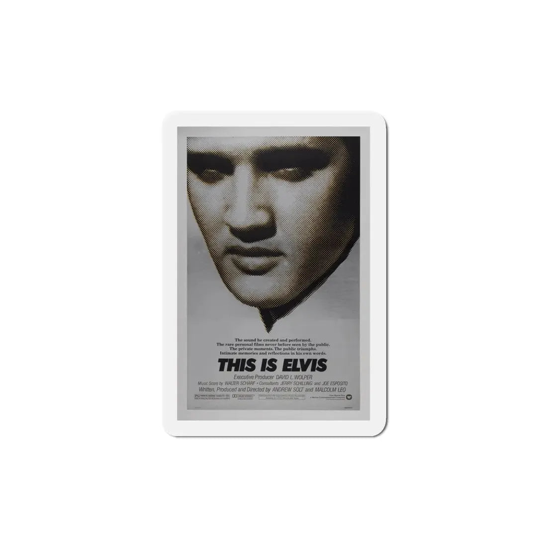 This is Elvis 1981 Movie Poster Refrigerator Magnet 5 Inch - The Sticker Space