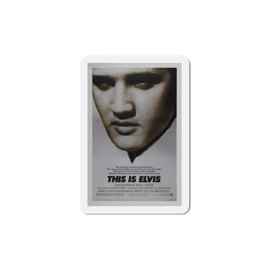 This is Elvis 1981 Movie Poster Refrigerator Magnet 6 Inch - The Sticker Space