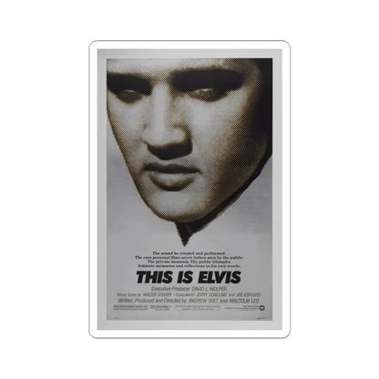 This is Elvis 1981 Movie Poster - STICKER Vinyl Kiss-Cut Decal 3 Inch White - The Sticker Space