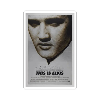 This is Elvis 1981 Movie Poster - STICKER Vinyl Kiss-Cut Decal 4 Inch White - The Sticker Space
