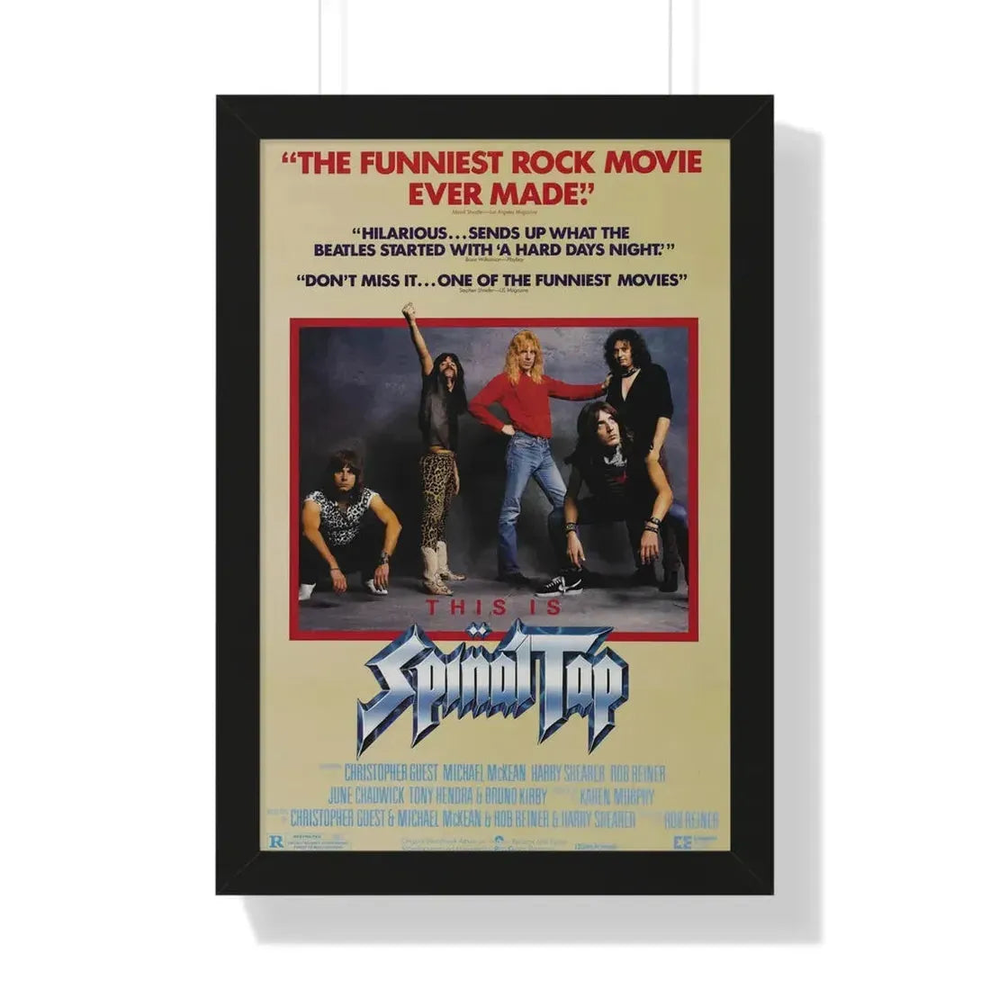 THIS IS SPINAL TAP 1984 - Framed Movie Poster 16″ x 24″ Black - The Sticker Space
