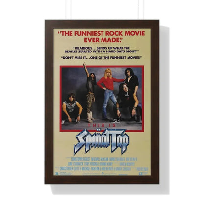 THIS IS SPINAL TAP 1984 - Framed Movie Poster 16″ x 24″ Walnut - The Sticker Space
