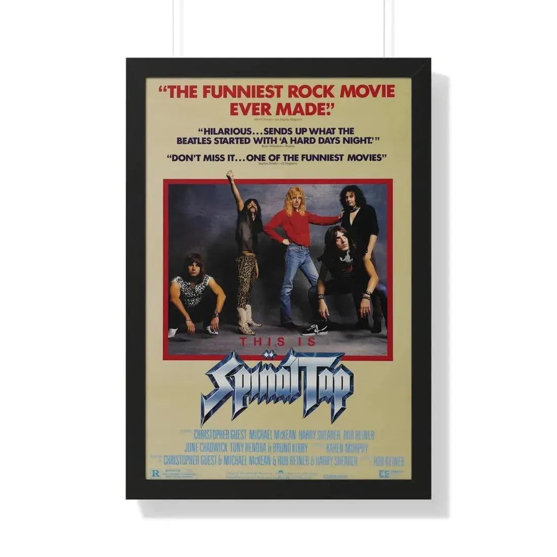 THIS IS SPINAL TAP 1984 - Framed Movie Poster 20" x 30" Black - The Sticker Space