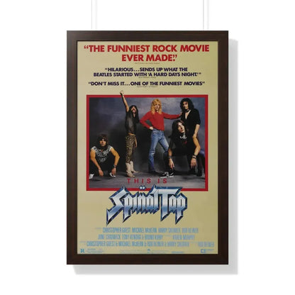 THIS IS SPINAL TAP 1984 - Framed Movie Poster 20" x 30" Walnut - The Sticker Space