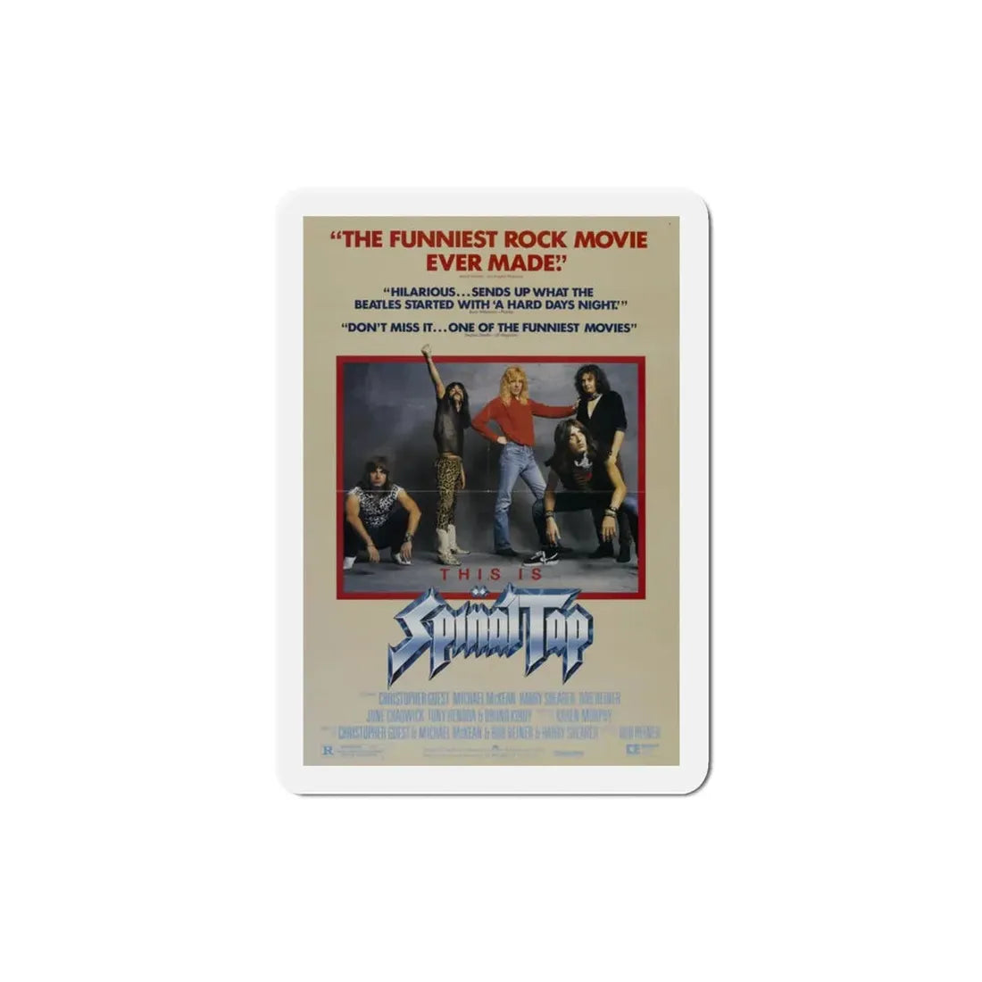 This Is Spinal Tap 1984 Movie Poster Refrigerator Magnet 3 Inch - The Sticker Space