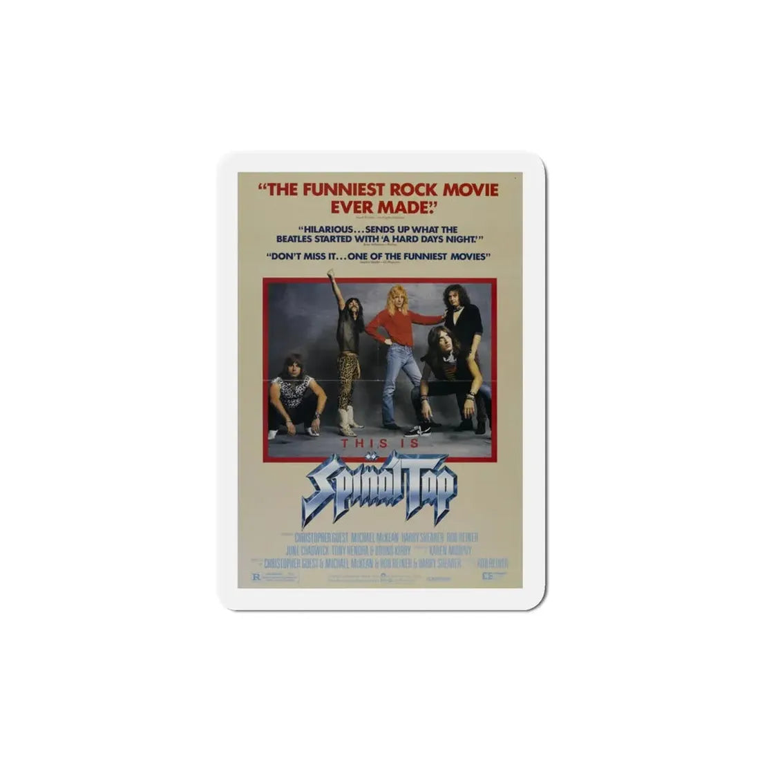 This Is Spinal Tap 1984 Movie Poster Refrigerator Magnet 4 Inch - The Sticker Space