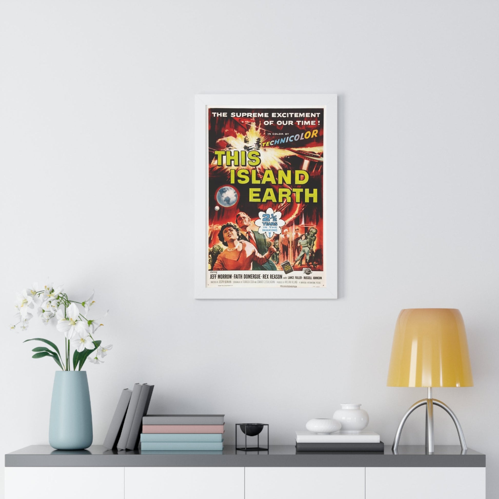 THIS ISLAND EARTH 1955 - Framed Movie Poster-The Sticker Space