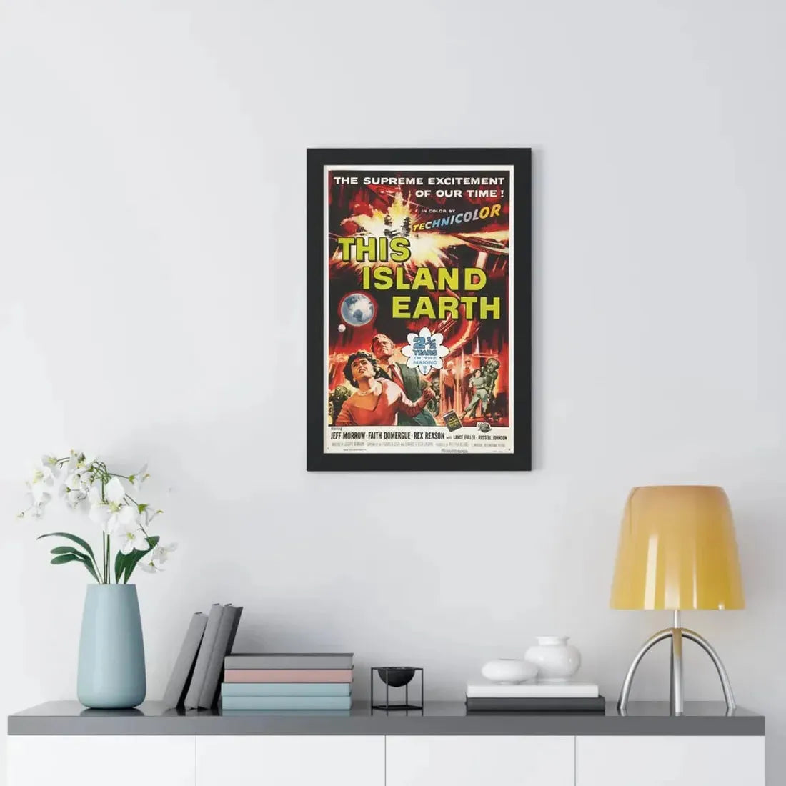 THIS ISLAND EARTH 1955 - Framed Movie Poster - The Sticker Space