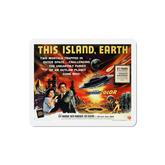 This Island Earth 1955 Movie Poster Refrigerator Magnet 2 Inch - The Sticker Space
