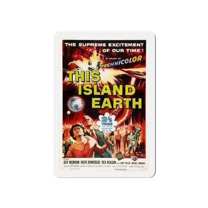 THIS ISLAND EARTH 1955 Movie Poster - Refrigerator Magnet 5 Inch Die-Cut - The Sticker Space
