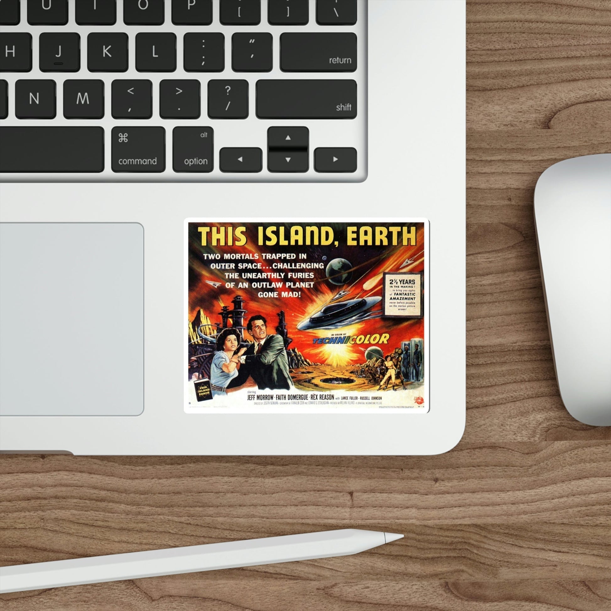 This Island Earth 1955 Movie Poster STICKER Vinyl Die-Cut Decal-The Sticker Space