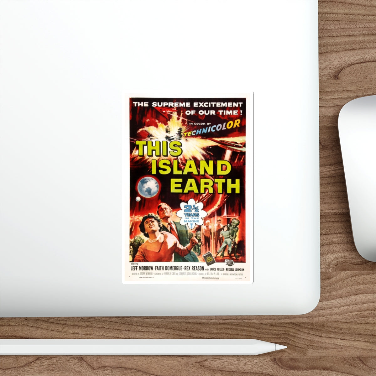 THIS ISLAND EARTH 1955 Movie Poster STICKER Vinyl Die-Cut Decal-The Sticker Space