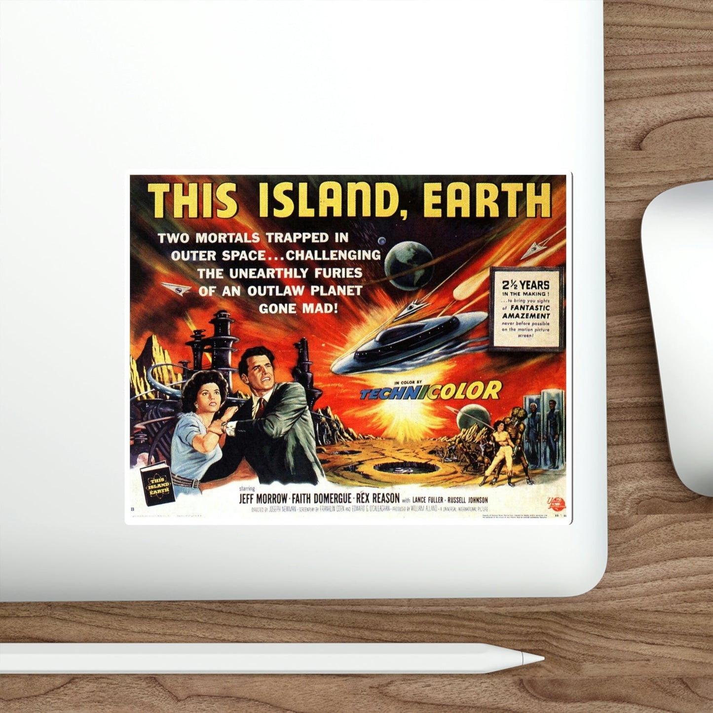 This Island Earth 1955 Movie Poster STICKER Vinyl Die-Cut Decal-The Sticker Space