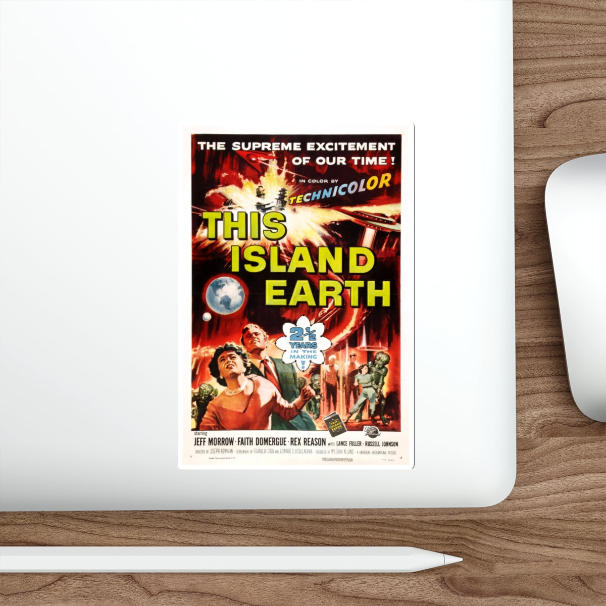 THIS ISLAND EARTH 1955 Movie Poster STICKER Vinyl Die-Cut Decal-The Sticker Space