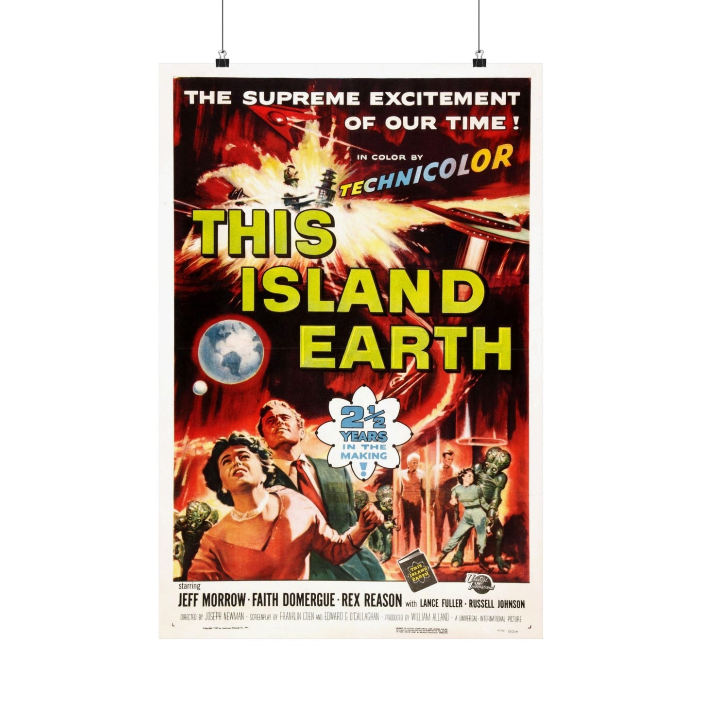 THIS ISLAND EARTH 1955 - Paper Movie Poster-20″ x 30″-The Sticker Space