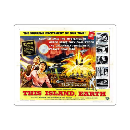 This Island Earth 1955 v2 Movie Poster STICKER Vinyl Die-Cut Decal 3 Inch - The Sticker Space