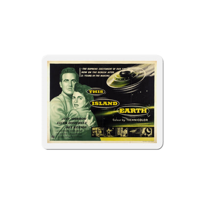 This Island Earth 1955 v3 Movie Poster Die-Cut Magnet-5 Inch-The Sticker Space