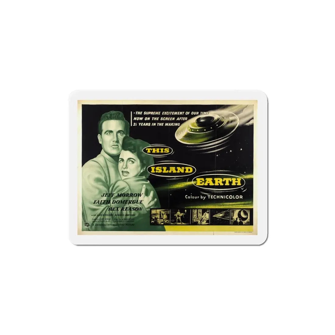 This Island Earth 1955 v3 Movie Poster Refrigerator Magnet 5 Inch - The Sticker Space