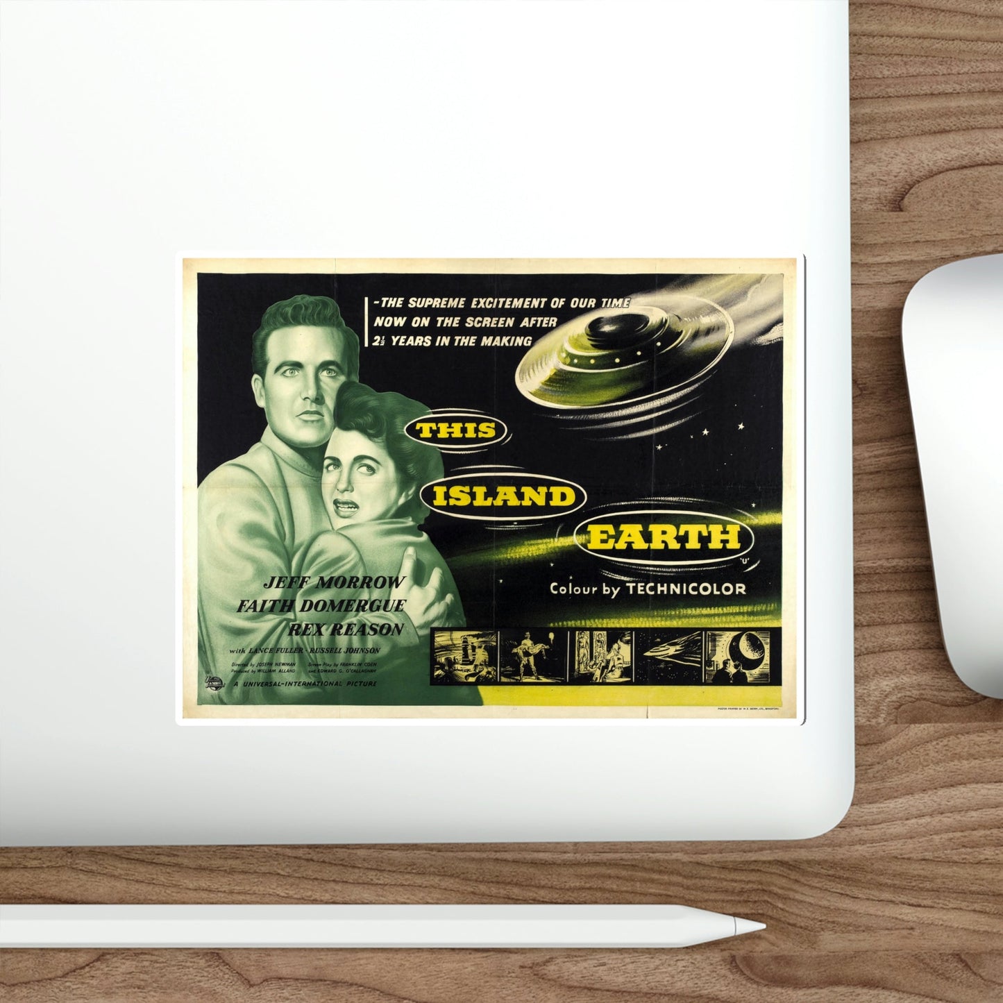 This Island Earth 1955 v3 Movie Poster STICKER Vinyl Die-Cut Decal-The Sticker Space