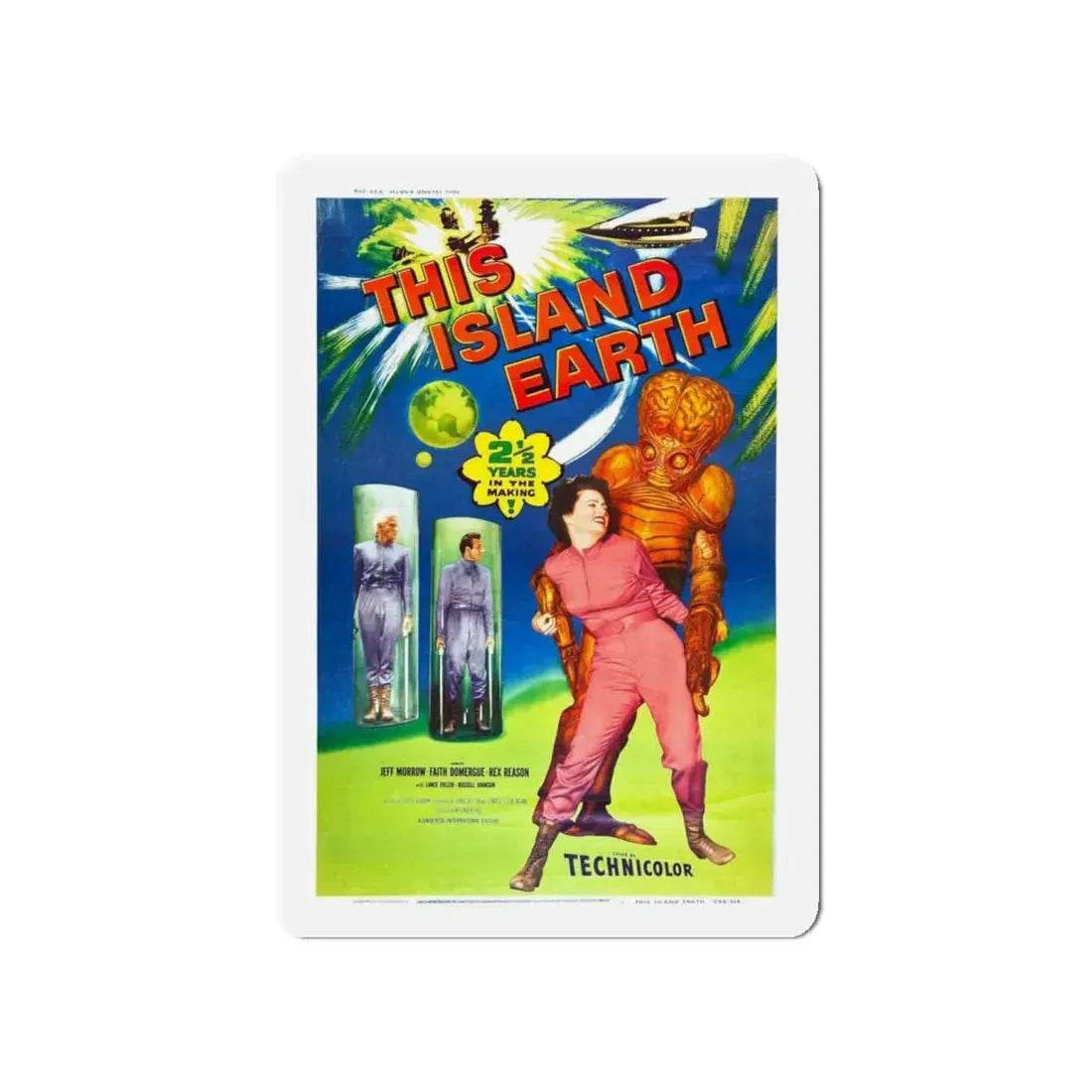 THIS ISLAND EARTH (2) 1955 Movie Poster - Refrigerator Magnet 4 Inch - The Sticker Space