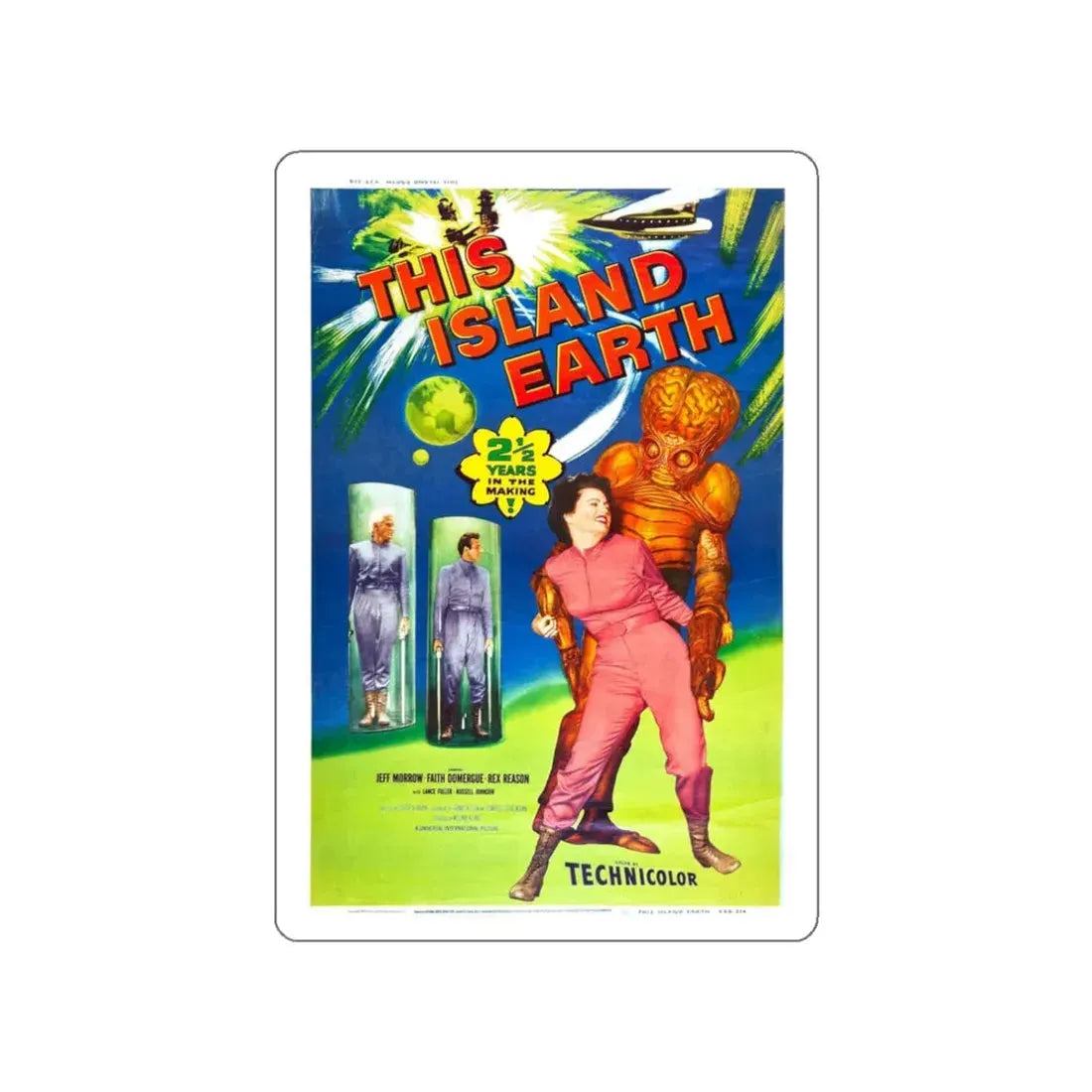 THIS ISLAND EARTH (2) 1955 Movie Poster STICKER Vinyl Die-Cut Decal 3 Inch - The Sticker Space