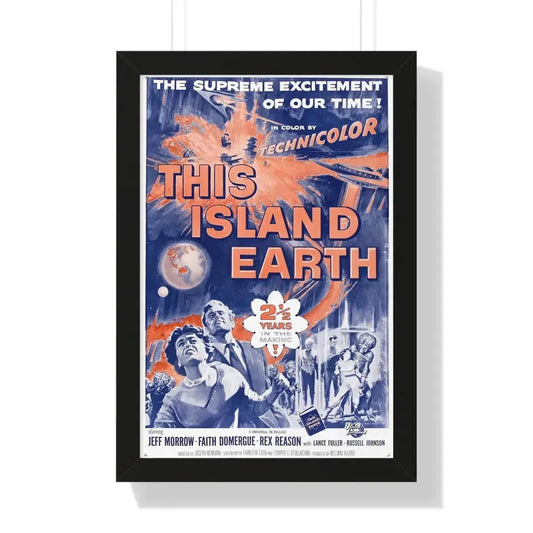 THIS ISLAND EARTH (3) 1955 - Framed Movie Poster 16″ x 24″ Black - The Sticker Space