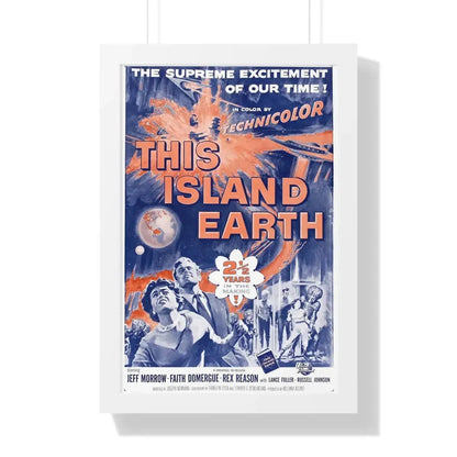THIS ISLAND EARTH (3) 1955 - Framed Movie Poster 16″ x 24″ White - The Sticker Space