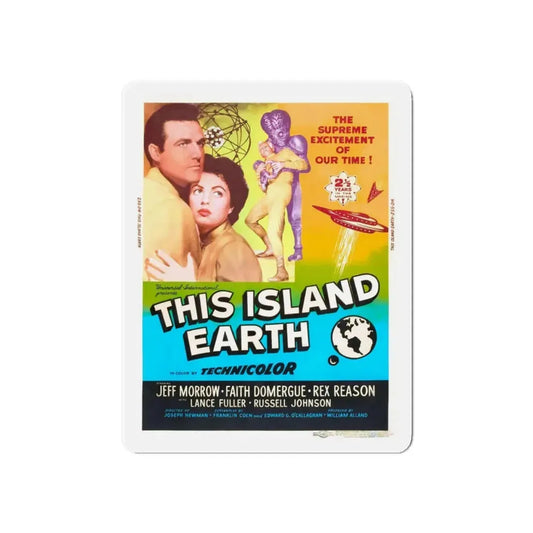 THIS ISLAND EARTH (4) 1955 Movie Poster - Refrigerator Magnet 6 Inch - The Sticker Space