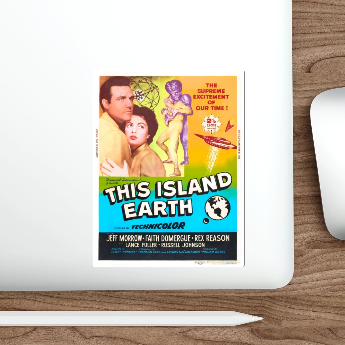 THIS ISLAND EARTH (4) 1955 Movie Poster STICKER Vinyl Die-Cut Decal-The Sticker Space