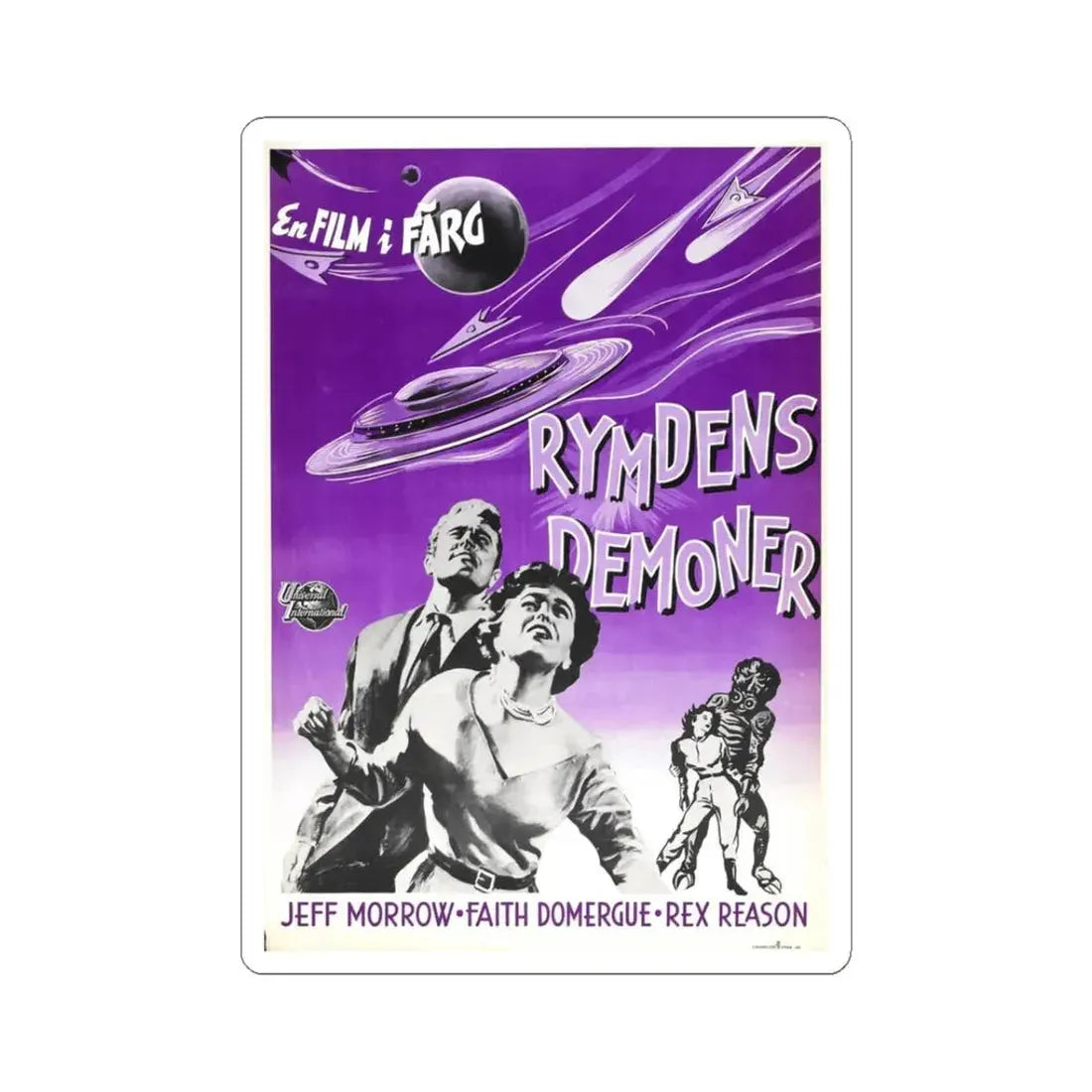 THIS ISLAND EARTH (5) 1955 Movie Poster - STICKER Vinyl Kiss-Cut Decal 3 Inch White - The Sticker Space