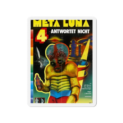 THIS ISLAND EARTH (GERMAN) 1955 Movie Poster - Refrigerator Magnet 2 Inch Die-Cut - The Sticker Space