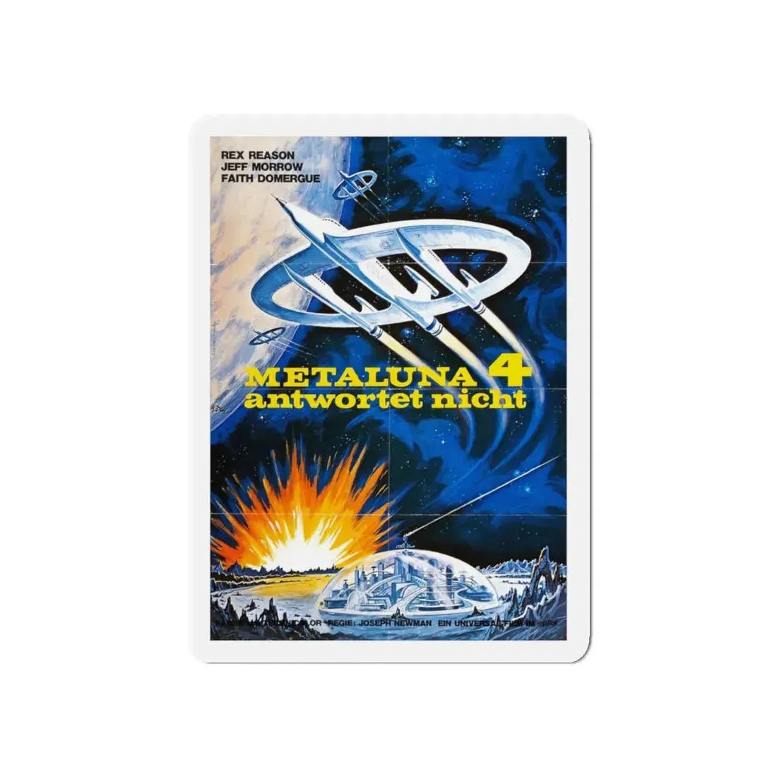 THIS ISLAND EARTH (GERMAN 2) 1955 Movie Poster - Refrigerator Magnet 5 Inch Die-Cut - The Sticker Space