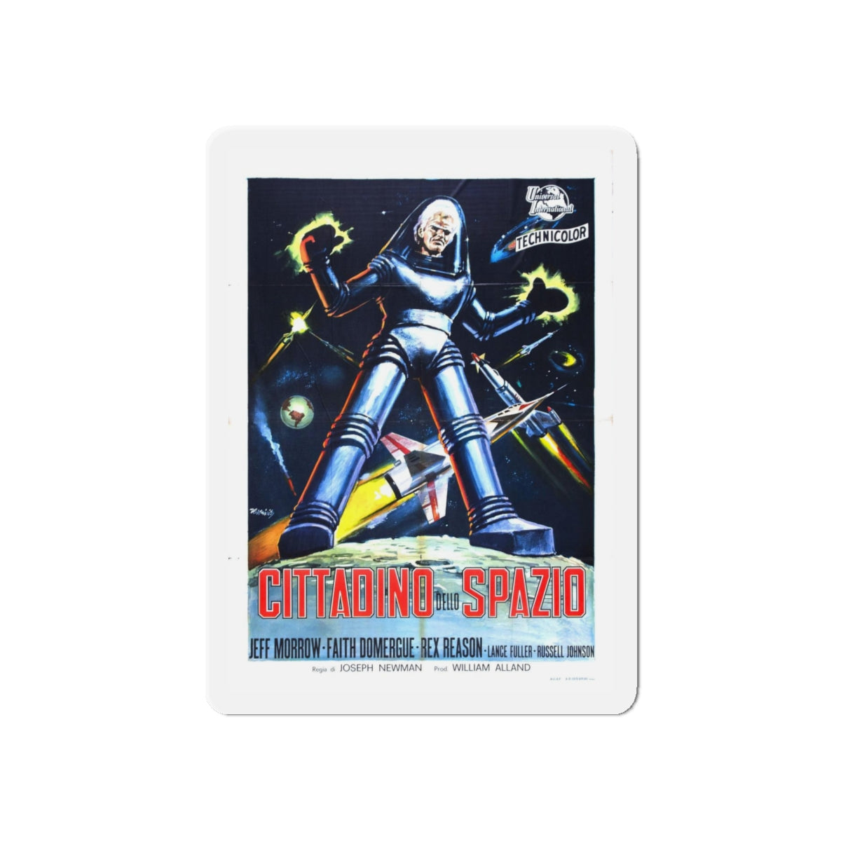 THIS ISLAND EARTH (ITALIAN) 1955 Movie Poster - Refrigerator Magnet-6 × 6"-The Sticker Space