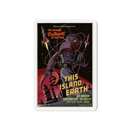 THIS ISLAND EARTH (MONDO) 1955 Movie Poster - Refrigerator Magnet 5 Inch - The Sticker Space