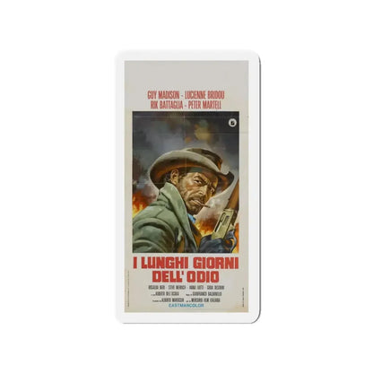 THIS MAN CAN'T DIE 1968 Movie Poster - Refrigerator Magnet 3 Inch Die-Cut - The Sticker Space