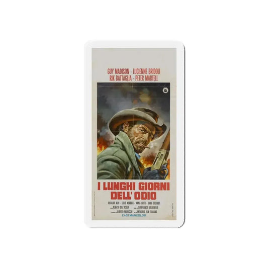 THIS MAN CAN'T DIE 1968 Movie Poster - Refrigerator Magnet 6 Inch Die-Cut - The Sticker Space