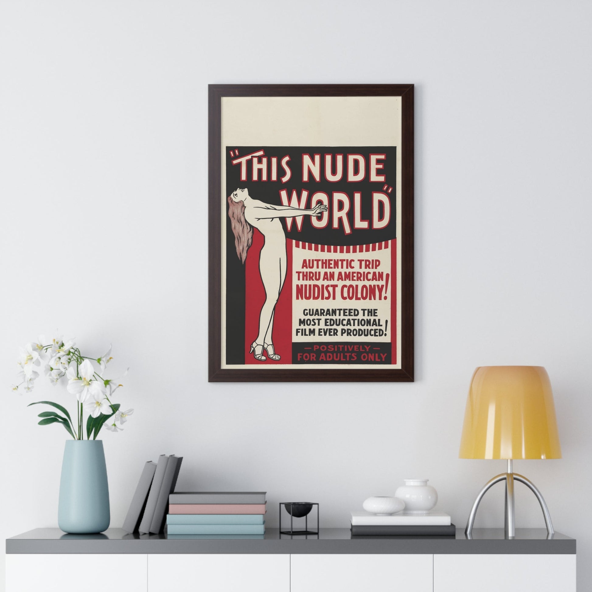 THIS NUDE WORLD 1933 - Framed Movie Poster-The Sticker Space