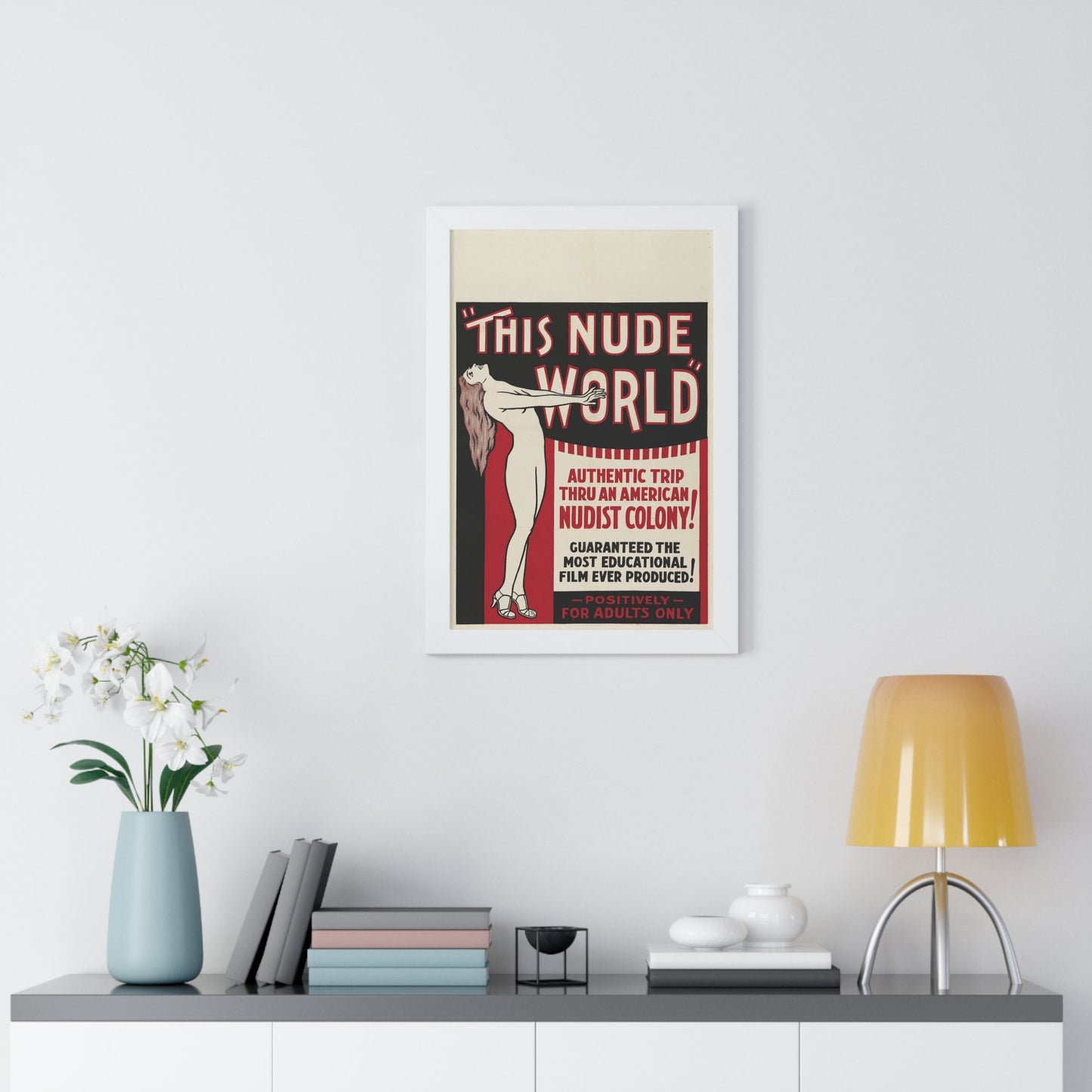 THIS NUDE WORLD 1933 - Framed Movie Poster-The Sticker Space