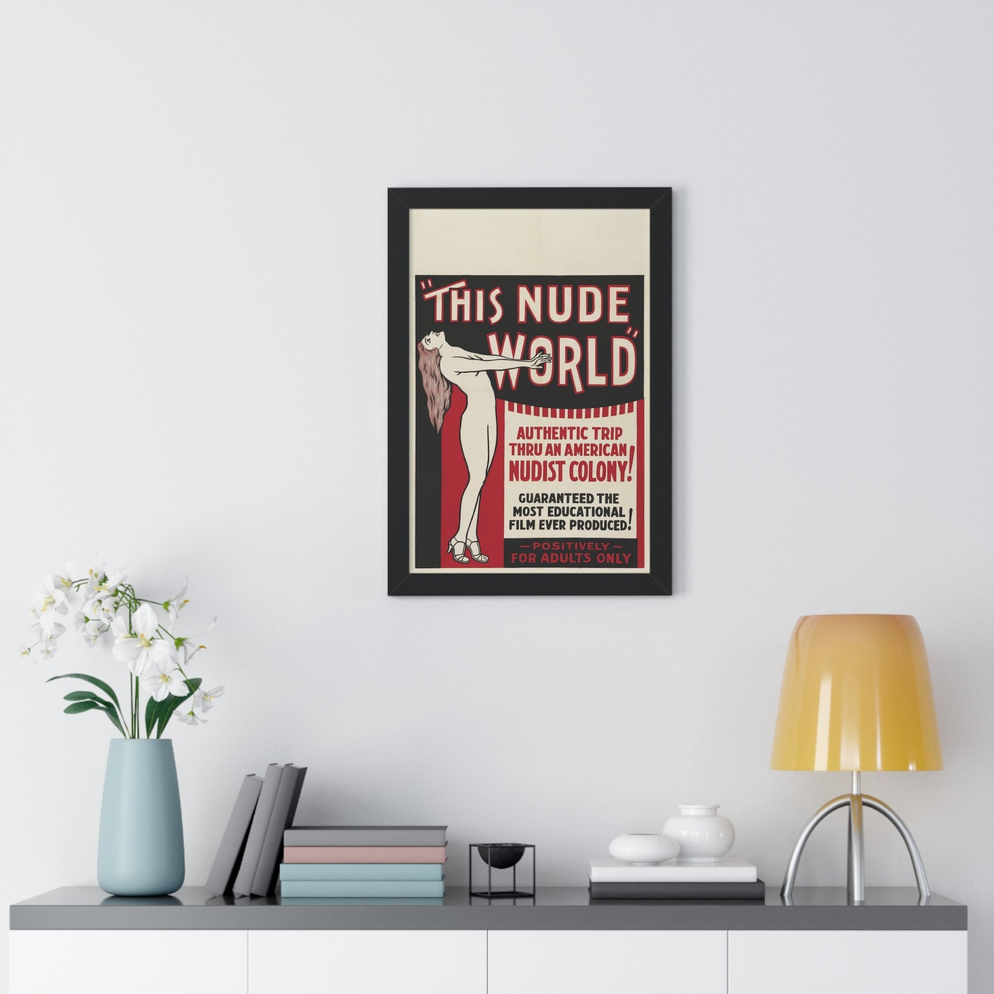 THIS NUDE WORLD 1933 - Framed Movie Poster-The Sticker Space