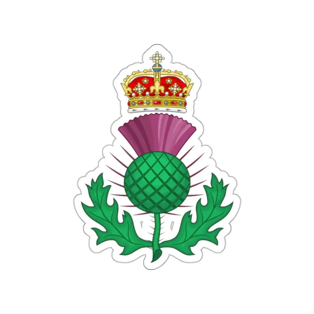 Thistle Royal Badge of Scotland STICKER Vinyl Die-Cut Decal 2 Inch - The Sticker Space