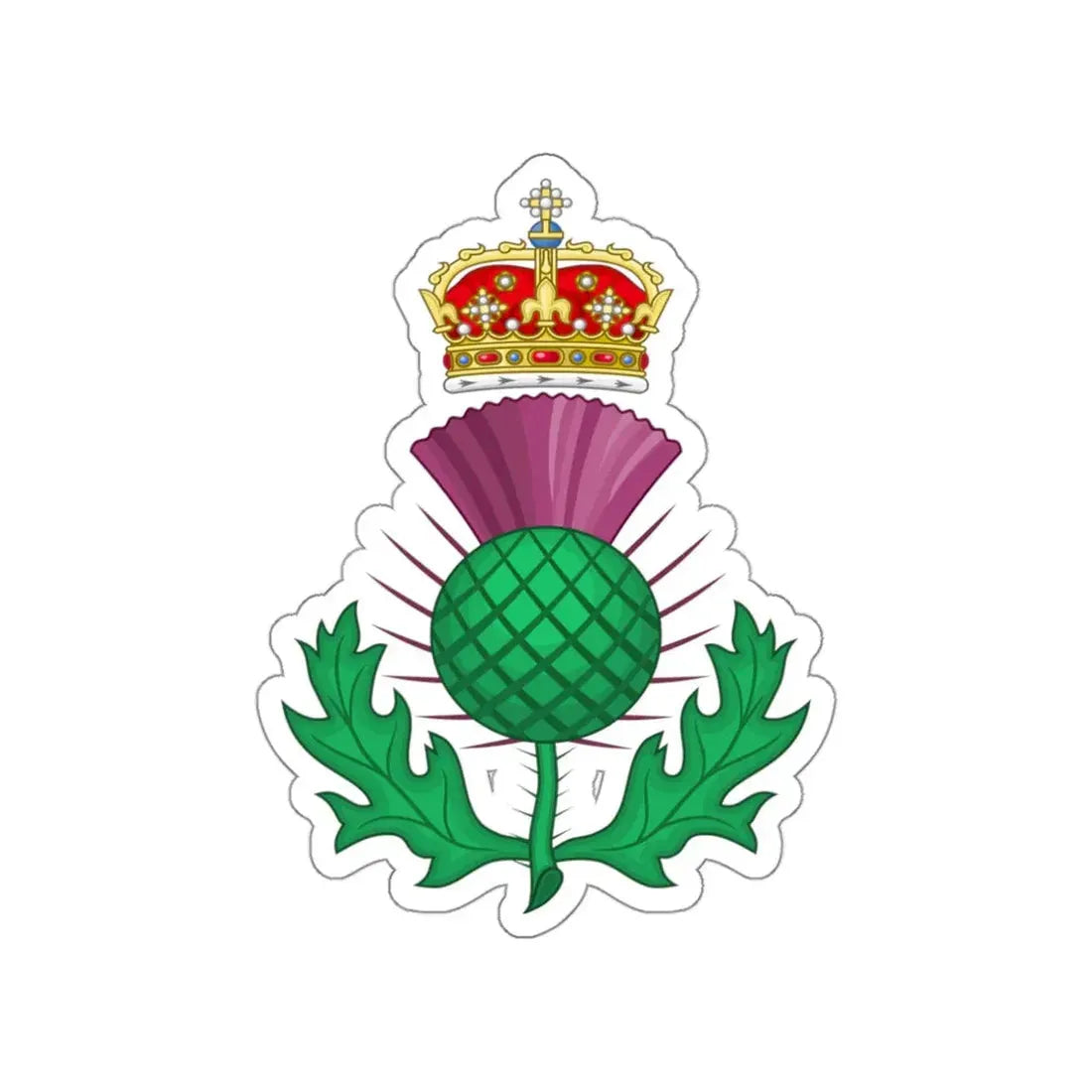 Thistle Royal Badge of Scotland STICKER Vinyl Die-Cut Decal 3 Inch - The Sticker Space