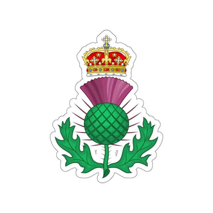 Thistle Royal Badge of Scotland STICKER Vinyl Die-Cut Decal 3 Inch - The Sticker Space