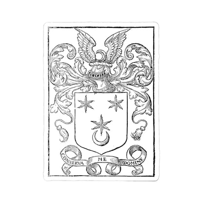 Thomas Bateman arms (England) (Coat of Arms) STICKER Vinyl Kiss-Cut Decal - The Sticker Space