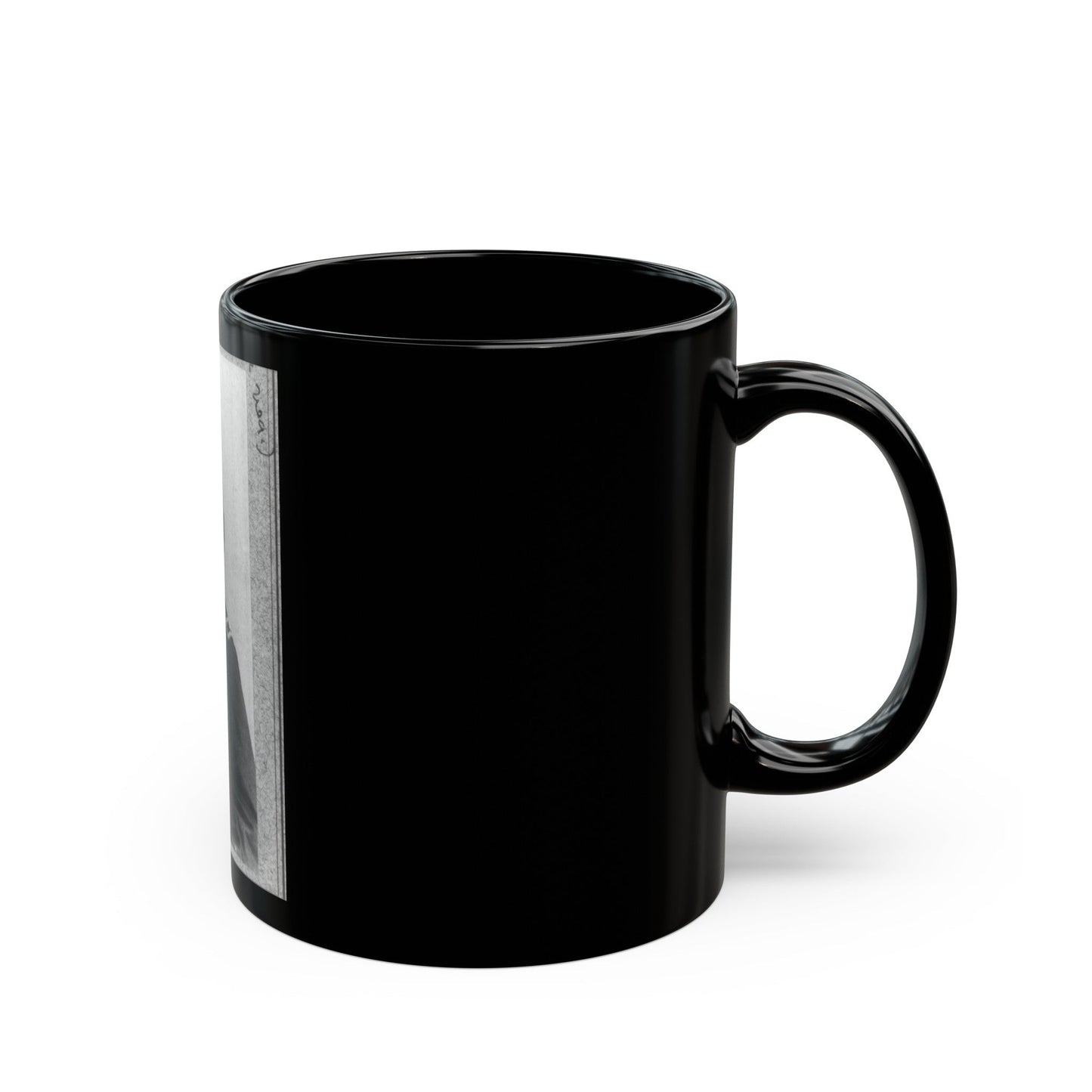 Thomas K. Smith, Half-Length Portrait, Facing Left (U.S. Civil War) Black Coffee Mug-The Sticker Space