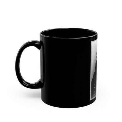 Thomas K. Smith, Half-Length Portrait, Facing Left (U.S. Civil War) Black Coffee Mug-The Sticker Space