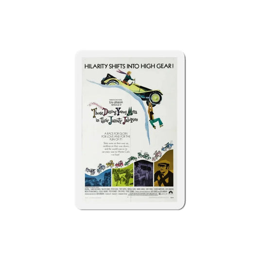 Those Daring Young Men in Their Jaunty Jalopies 1969 Movie Poster Refrigerator Magnet 3 Inch - The Sticker Space