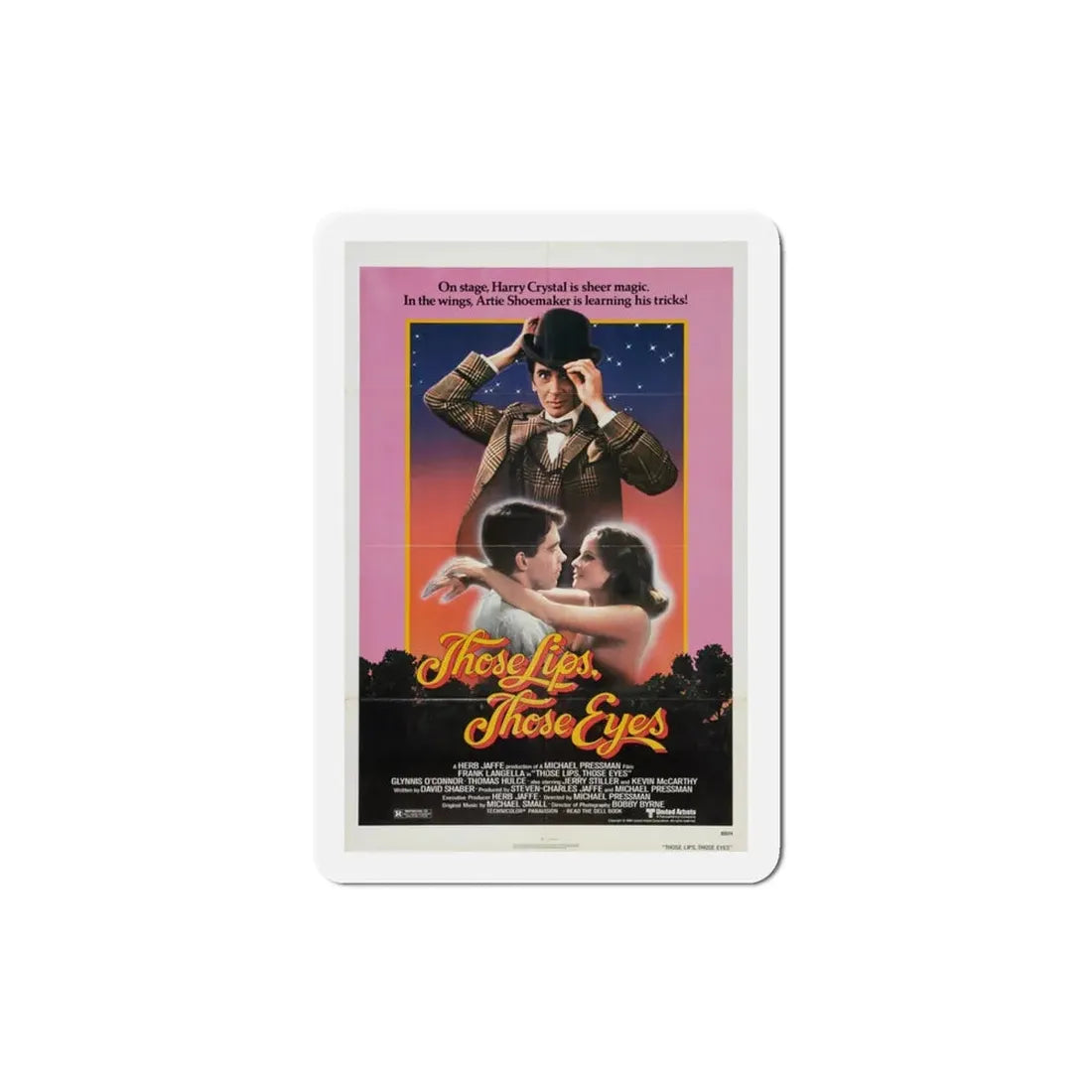 Those Lips, Those Eyes 1980 Movie Poster Refrigerator Magnet 3 Inch - The Sticker Space