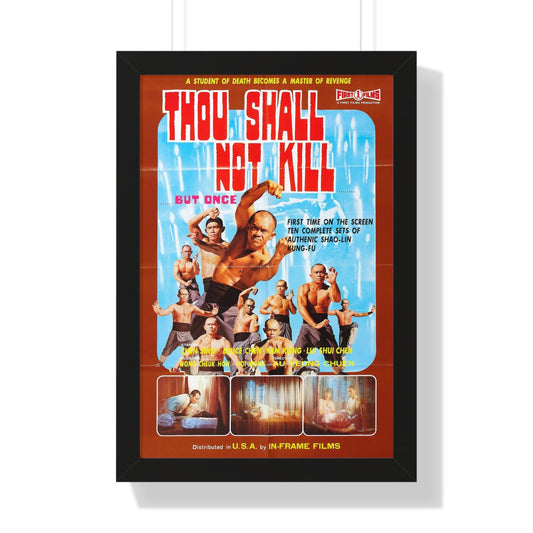 THOU SHALL NOT KILL BUT ONCE 1975 - Framed Movie Poster-16″ x 24″-The Sticker Space